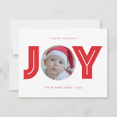 クリスマスの休日の写真 |クリスマスの喜び シーズンカード (正面)