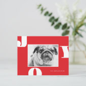 クリスマスの休日の写真 |クリスマスの喜び ポストカード (スタンド正面)