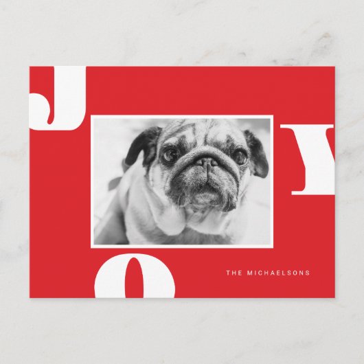 クリスマスの休日の写真 |クリスマスの喜び ポストカード (正面)