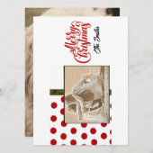 クリスマスの休日の写真 シーズンカード (正面/裏面)