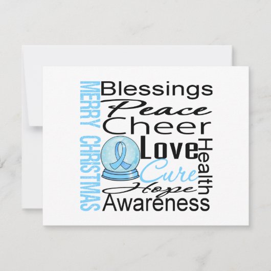 クリスマスの休日の前立腺癌のコラージュ シーズンカード (正面)