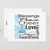 クリスマスの休日の前立腺癌のコラージュ シーズンカード (正面/裏面)