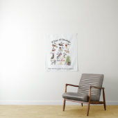 クリスマスの休日の帽子、スカーフの12匹の犬は、曲がります タペストリー (インサイチュ)