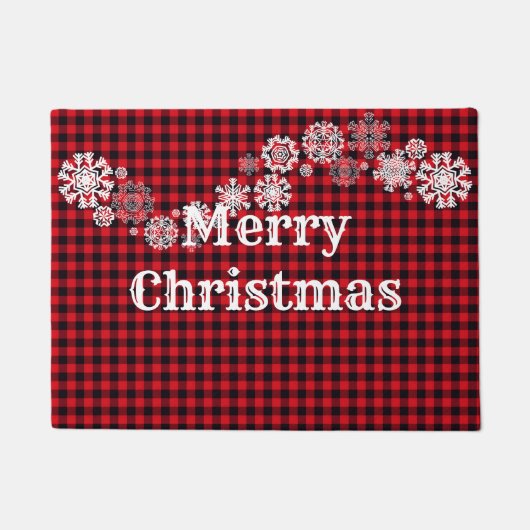 クリスマスの休日の形式 ドアマット (正面)