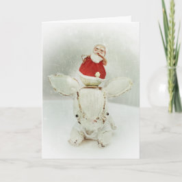 クリスマスの休日の挨拶状-サンタおよびアルド シーズンカード