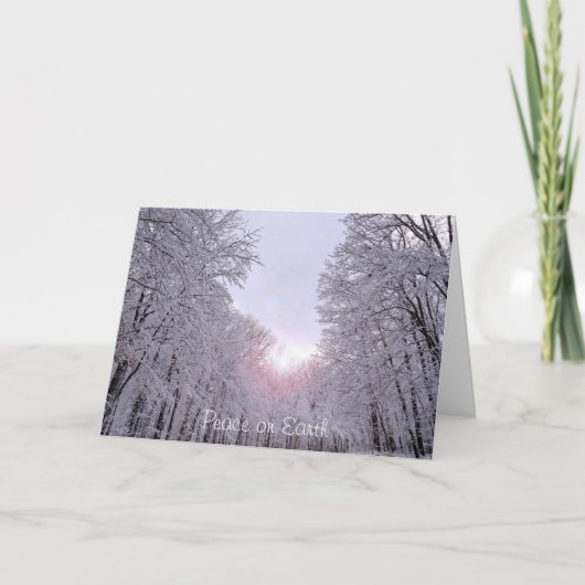 クリスマスの休日の挨拶状 シーズンカード (正面)