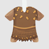 クリスマスの休日の穴居人のオーナメント オーナメント (裏面)