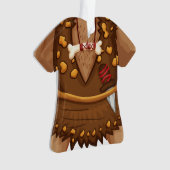 クリスマスの休日の穴居人のオーナメント オーナメント (正面)