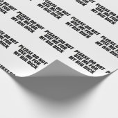 クリスマスの休日はおもしろいな私を使用しません ラッピングペーパー (角)