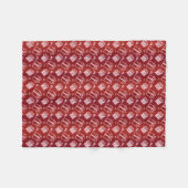 クリスマスの休日パターン フリースブランケット (正面(横))