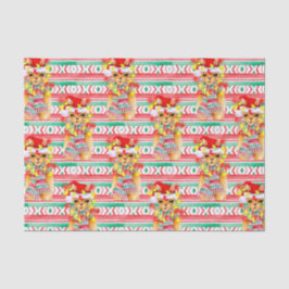 クリスマスの休日ラマの水の色のパターン 薄葉紙