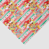 クリスマスの休日ラマの水の色のパターン 薄葉紙 (詳細)