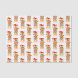 クリスマスの休日ラマ水の色の繰り返しパターン 薄葉紙