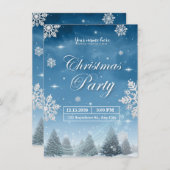クリスマスの休日招待状、クリスマス招待状 招待状 (正面/裏面)