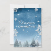 クリスマスの休日招待状、クリスマス招待状 招待状 (裏面)