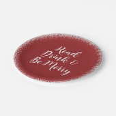 クリスマスの休日本のグループのエレガントな応援 ペーパープレート (アングル)