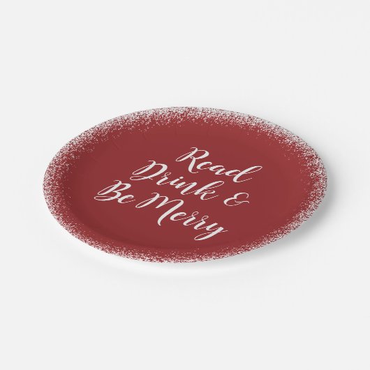 クリスマスの休日本のグループのエレガントな応援 ペーパープレート (アングル)