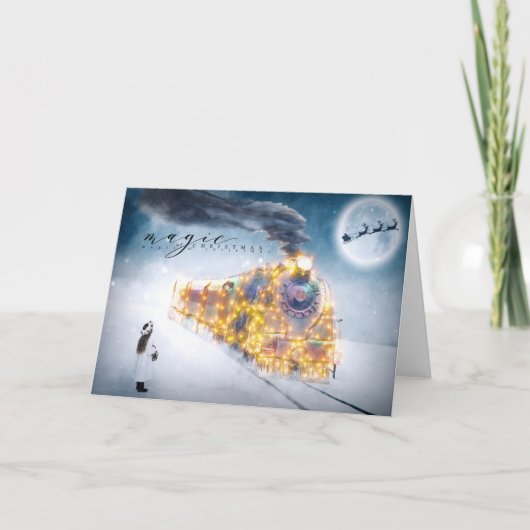 クリスマスの休日 – クリスマスの魔法 – 列車 シーズンカード (正面)