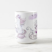 クリスマスの休日 – クリスマスの魔法- Unicorns コーヒーマグカップ (中央)