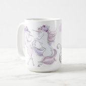 クリスマスの休日 – クリスマスの魔法- Unicorns コーヒーマグカップ (正面左)