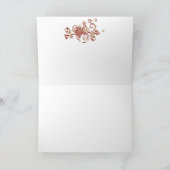 クリスマスの休日-赤または金ゴールドの幸せな休日 シーズンカード (内部)