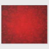 クリスマスの休日-雪片との鮮やかな赤 ラッピングペーパー (フラット)