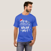 クリスマスの休暇か男の子のためのクリスマスプレゼント Tシャツ (正面フル)