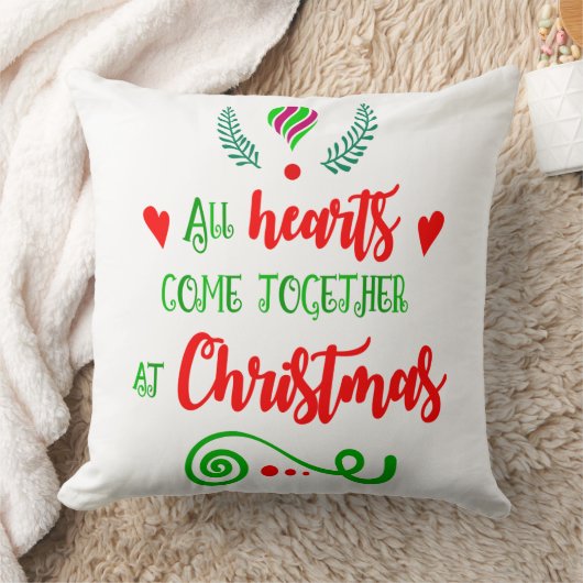 クリスマスの休暇にすべてのハートが集まる、ZSG クッション (ブランケット)