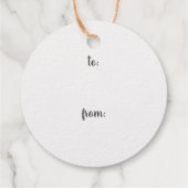 クリスマスの休暇まで開かない フェイバータグ (裏面)