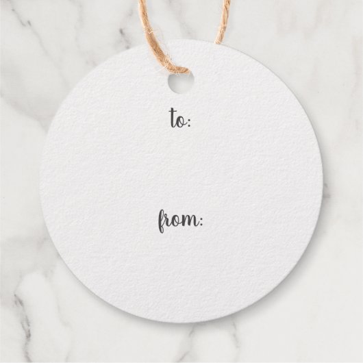 クリスマスの休暇まで開かない フェイバータグ (裏面)