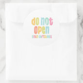 クリスマスの休暇まで開かない ラウンドシール (バッグ)