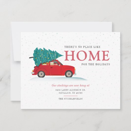 クリスマスの休暇を移動しました 案内状 (正面)