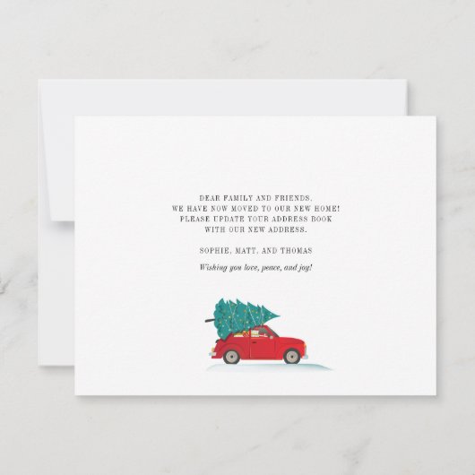 クリスマスの休暇を移動しました 案内状 (裏面)