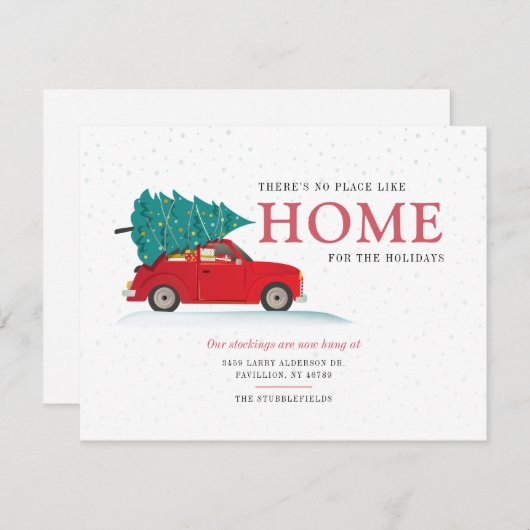 クリスマスの休暇を移動しました 案内状 (正面/裏面)