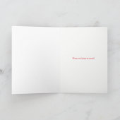 クリスマスの休暇を過ごす私たちの家からワイン カード (内部)