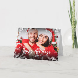 クリスマスの休暇 ホリデー グリーン 写真 シーズンカード