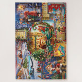 クリスマスの伝統のコラージュ ジグソーパズル (縦)