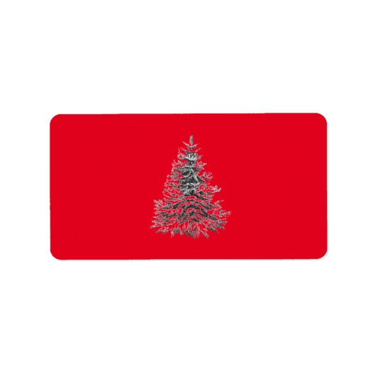 クリスマスの住所ラベル 季節のギフト ラベル (正面)
