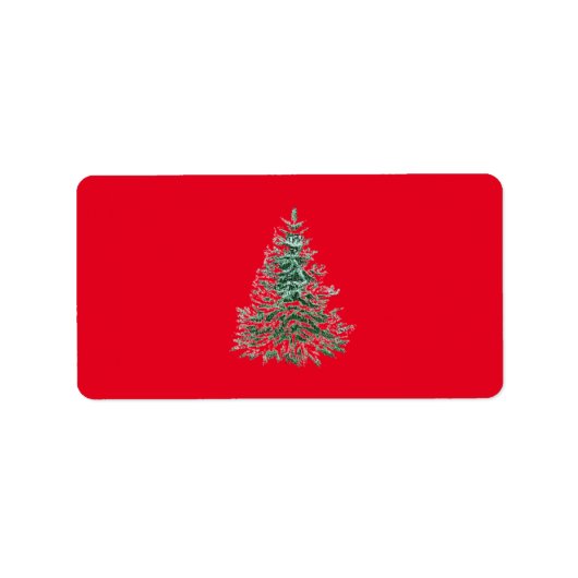 クリスマスの住所ラベル 季節もの ラベル (正面)