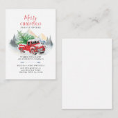 クリスマスの住所変更のお知らせ 引っ越ししました ノートカード (正面/裏面)