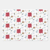 クリスマスの使い走りサンタへの手紙 ラッピングペーパーシート (正面)