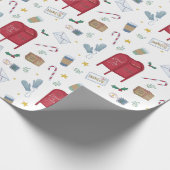 クリスマスの使い走りサンタへの手紙 ラッピングペーパー (角)