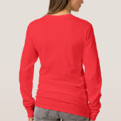 クリスマスの信頼のイエス・キリストの理由の季節の女性ワイシャツ Tシャツ (裏面)