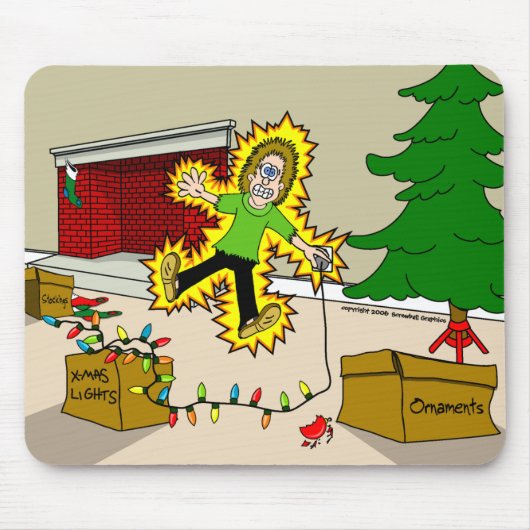 クリスマスの傷害のmousepad マウスパッド (正面)