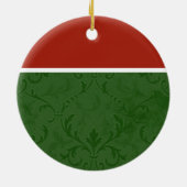 クリスマスの優雅の休日のオーナメント セラミックオーナメント (裏面)