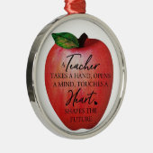 *クリスマスの先生のためのAPPLE*オーナメント メタルオーナメント (右)