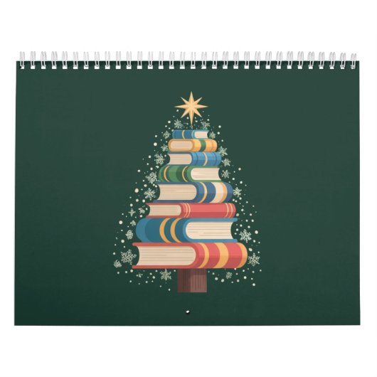 クリスマスの先生の本のツリー クリスマスの読み物の休日 カレンダー (カバー)