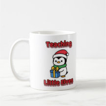 クリスマスの先生を小さなエルフたちに教える