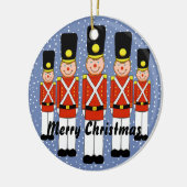 クリスマスの兵士のクリスマスのオーナメント セラミックオーナメント (左)