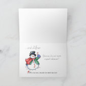 クリスマスの再生 シーズンカード (内部)